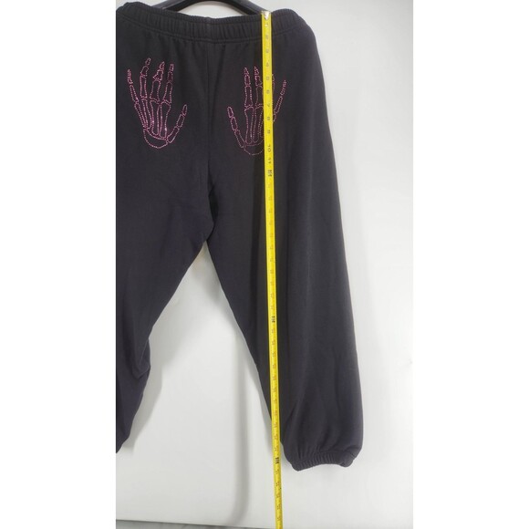 Victoria's Secret Women's Large Black Skeleton Ivy Fleece Campus Sweatpants NWT - Picture 10 of 13